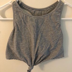 Aerie striped crop top